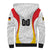 Custom Germany 2025 Champions Basketball White Sherpa Hoodie - Wonder Print Shop