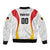 Custom Germany 2025 Champions Basketball White Sleeve Zip Bomber Jacket - Wonder Print Shop