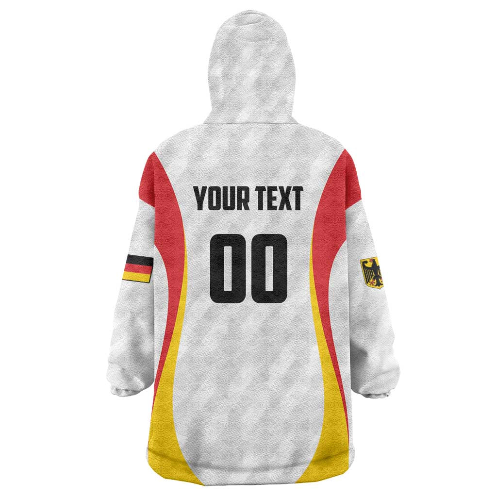 Custom Germany 2025 Champions Basketball White Wearable Blanket Hoodie - Wonder Print Shop