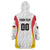 Custom Germany 2025 Champions Basketball White Wearable Blanket Hoodie - Wonder Print Shop