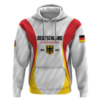 Custom Germany 2025 Champions Basketball White Zip Hoodie - Wonder Print Shop
