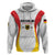 Custom Germany 2025 Champions Basketball White Zip Hoodie - Wonder Print Shop