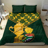 Custom South Africa Rugby Bedding Set Go Bokke Champion 2023 World Cup - Wonder Print Shop