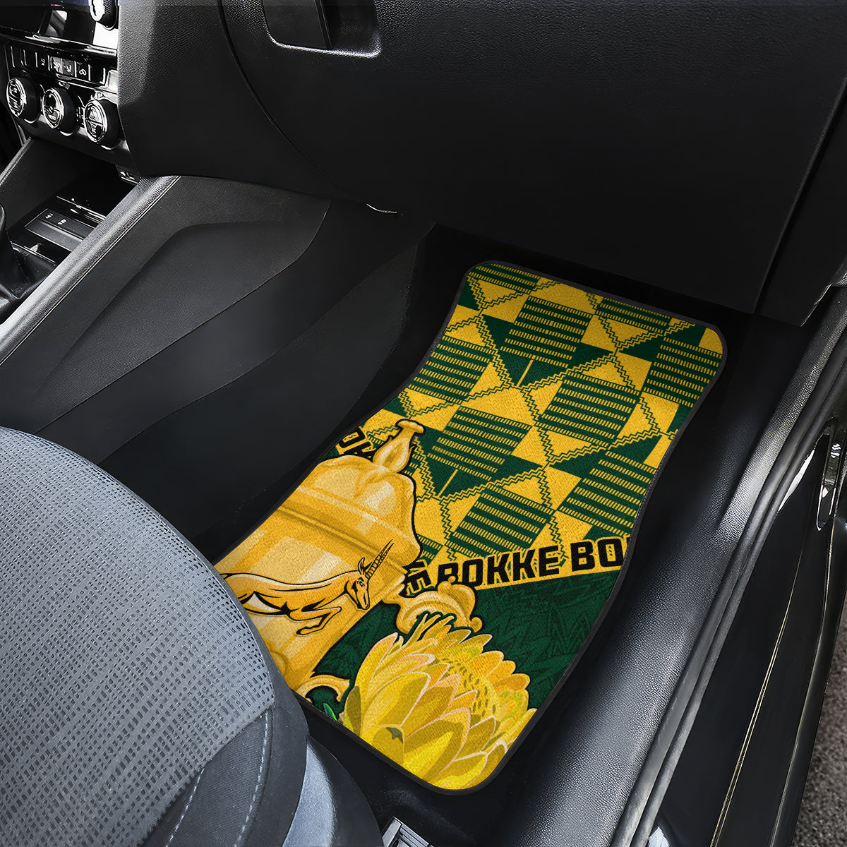 Custom South Africa Rugby Car Mats Go Bokke Champion 2023 World Cup - Wonder Print Shop