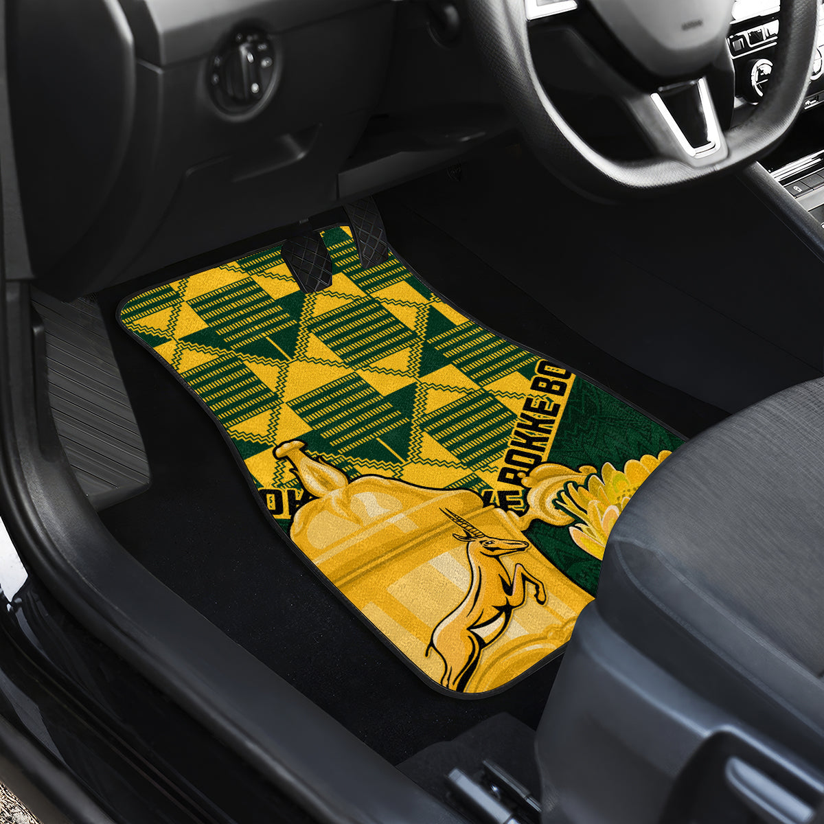 Custom South Africa Rugby Car Mats Go Bokke Champion 2023 World Cup - Wonder Print Shop