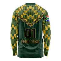 Custom South Africa Rugby Long Sleeve Shirt Go Bokke Champion 2023 World Cup - Wonder Print Shop
