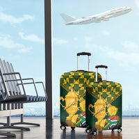 Custom South Africa Rugby Luggage Cover Go Bokke Champion 2023 World Cup - Wonder Print Shop