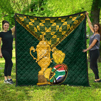 Custom South Africa Rugby Quilt Go Bokke Champion 2023 World Cup - Wonder Print Shop