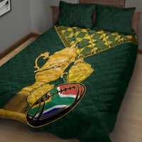 Custom South Africa Rugby Quilt Bed Set Go Bokke Champion 2023 World Cup - Wonder Print Shop