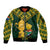 Custom South Africa Rugby Sleeve Zip Bomber Jacket Go Bokke Champion 2023 World Cup - Wonder Print Shop
