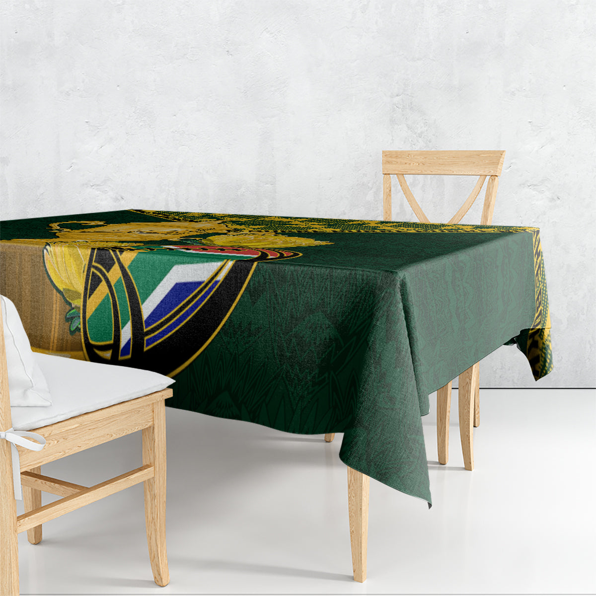 Custom South Africa Rugby Tablecloth Go Bokke Champion 2023 World Cup - Wonder Print Shop