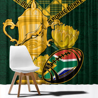 Custom South Africa Rugby Window Curtain Go Bokke Champion 2023 World Cup - Wonder Print Shop