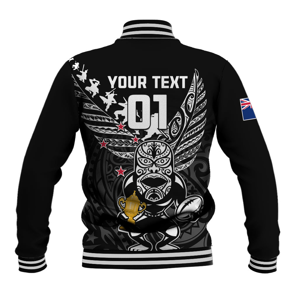 Custom New Zealand Silver Fern Rugby Baseball Jacket Aotearoa Champion 2023 World Cup - Wonder Print Shop