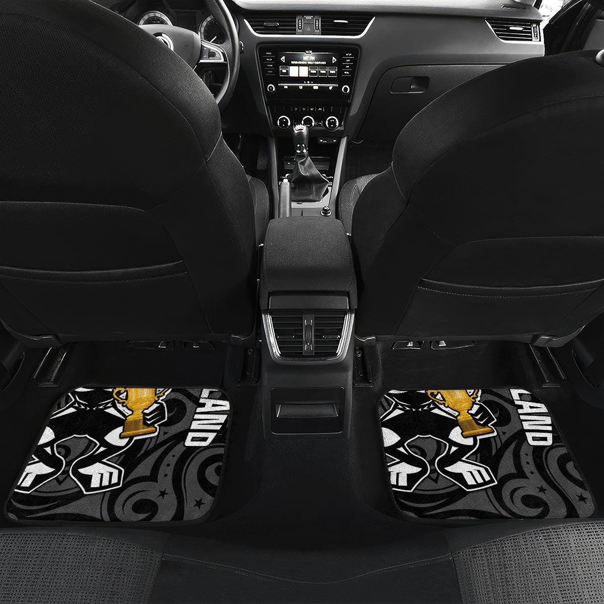 Custom New Zealand Silver Fern Rugby Car Mats Aotearoa Champion 2023 World Cup - Wonder Print Shop