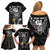 Custom New Zealand Silver Fern Rugby Family Matching Off Shoulder Short Dress and Hawaiian Shirt Aotearoa Champion 2023 World Cup - Wonder Print Shop
