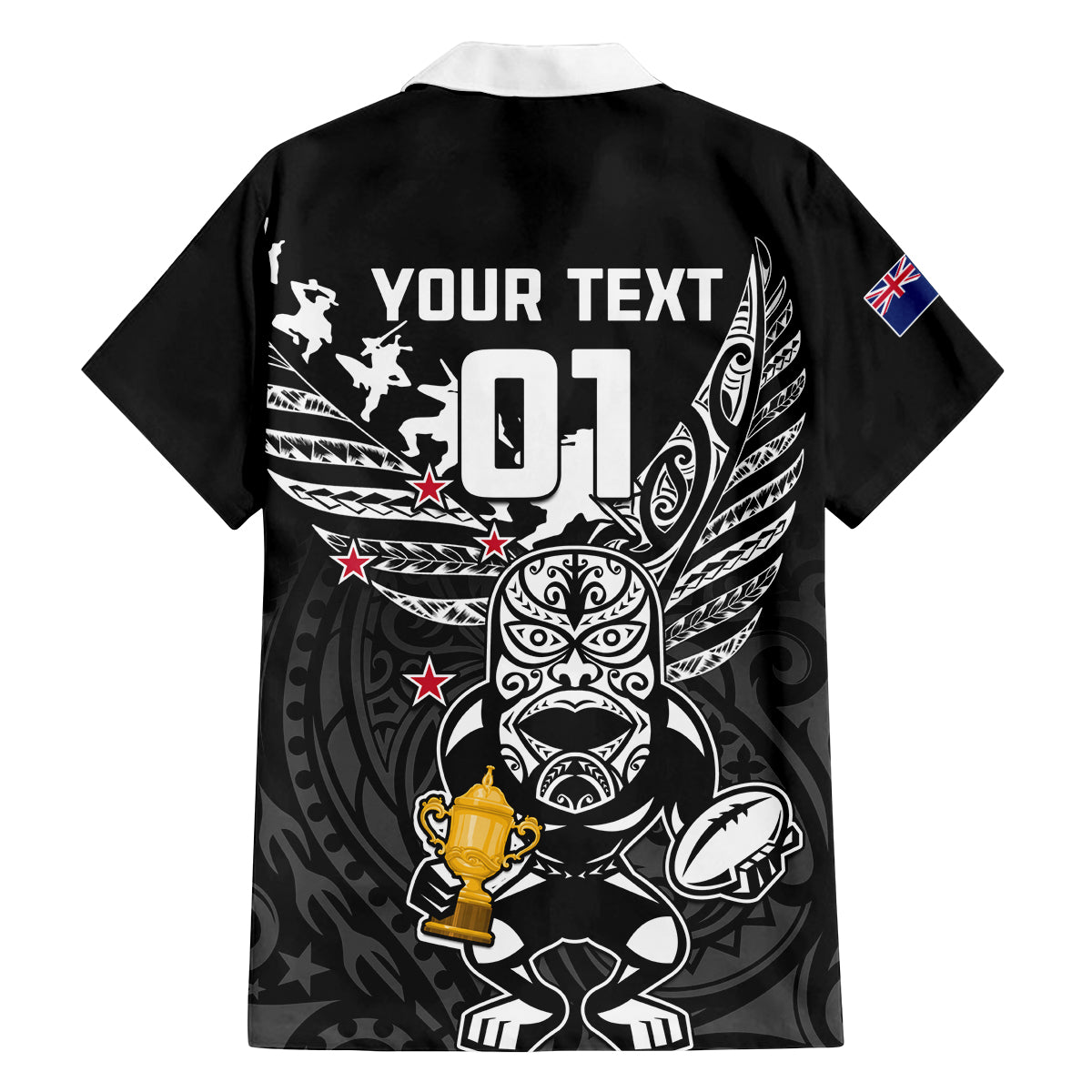 Custom New Zealand Silver Fern Rugby Family Matching Tank Maxi Dress and Hawaiian Shirt Aotearoa Champion 2023 World Cup - Wonder Print Shop