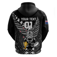 Custom New Zealand Silver Fern Rugby Hoodie Aotearoa Champion 2023 World Cup - Wonder Print Shop