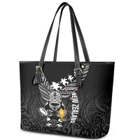 Custom New Zealand Silver Fern Rugby Leather Tote Bag Aotearoa Champion 2023 World Cup - Wonder Print Shop