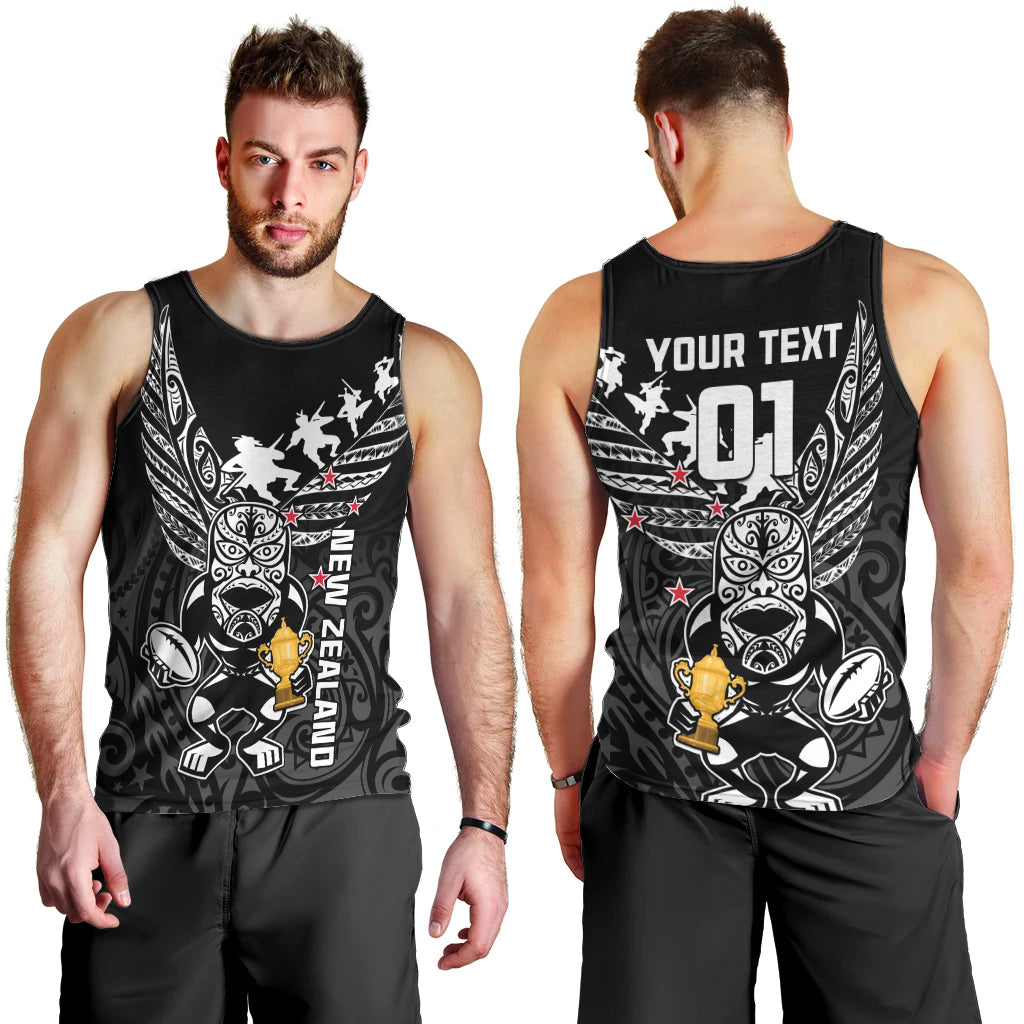 Custom New Zealand Silver Fern Rugby Men Tank Top Aotearoa Champion 2023 World Cup - Wonder Print Shop