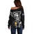 Custom New Zealand Silver Fern Rugby Off Shoulder Sweater Aotearoa Champion 2023 World Cup - Wonder Print Shop