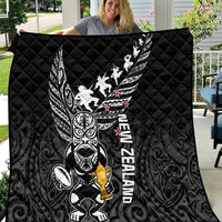 Custom New Zealand Silver Fern Rugby Quilt Aotearoa Champion 2023 World Cup - Wonder Print Shop