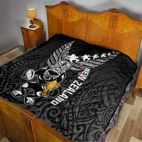Custom New Zealand Silver Fern Rugby Quilt Aotearoa Champion 2023 World Cup - Wonder Print Shop