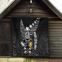 Custom New Zealand Silver Fern Rugby Quilt Aotearoa Champion 2023 World Cup - Wonder Print Shop