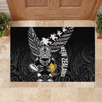 Custom New Zealand Silver Fern Rugby Rubber Doormat Aotearoa Champion 2023 World Cup - Wonder Print Shop