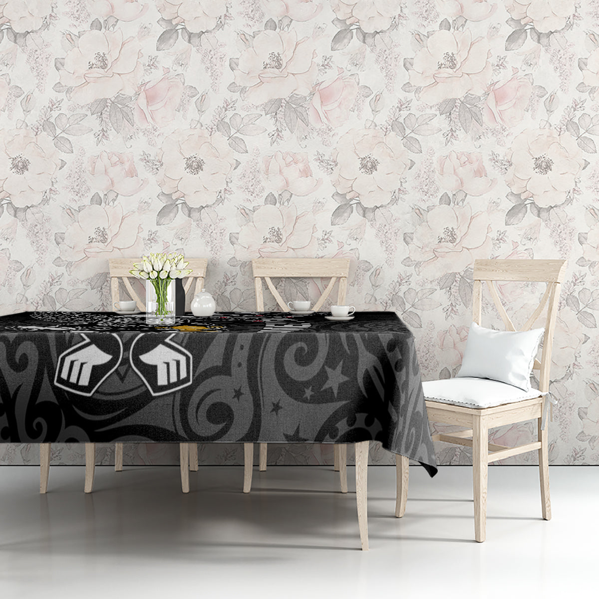 Custom New Zealand Silver Fern Rugby Tablecloth Aotearoa Champion 2023 World Cup - Wonder Print Shop