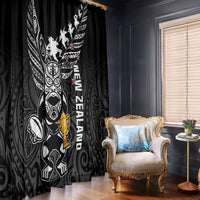 Custom New Zealand Silver Fern Rugby Window Curtain Aotearoa Champion 2023 World Cup - Wonder Print Shop