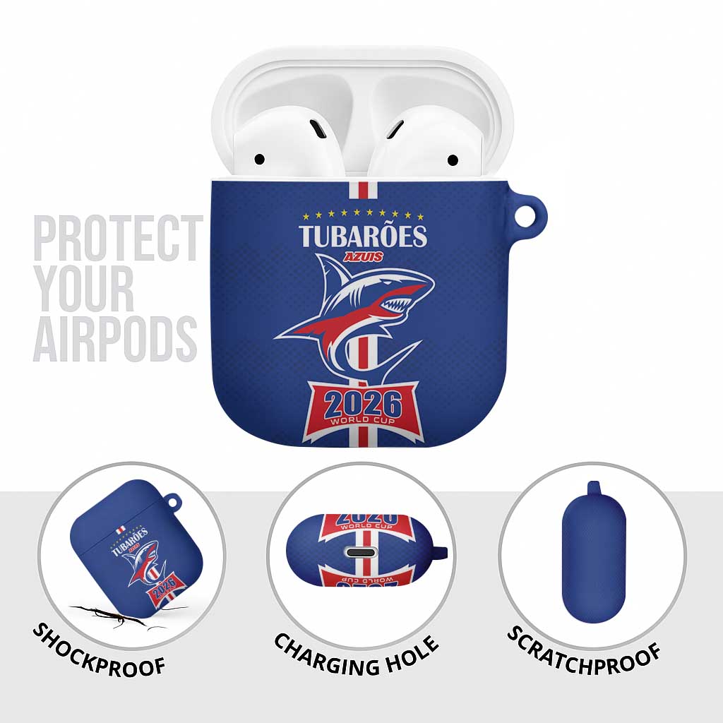 Cape Verde 2026 Football AirPods Case Blue Sharks WC Debut - Wonder Print Shop