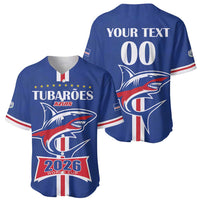 Custom Cape Verde 2026 Football Baseball Jersey Blue Sharks WC Debut - Wonder Print Shop