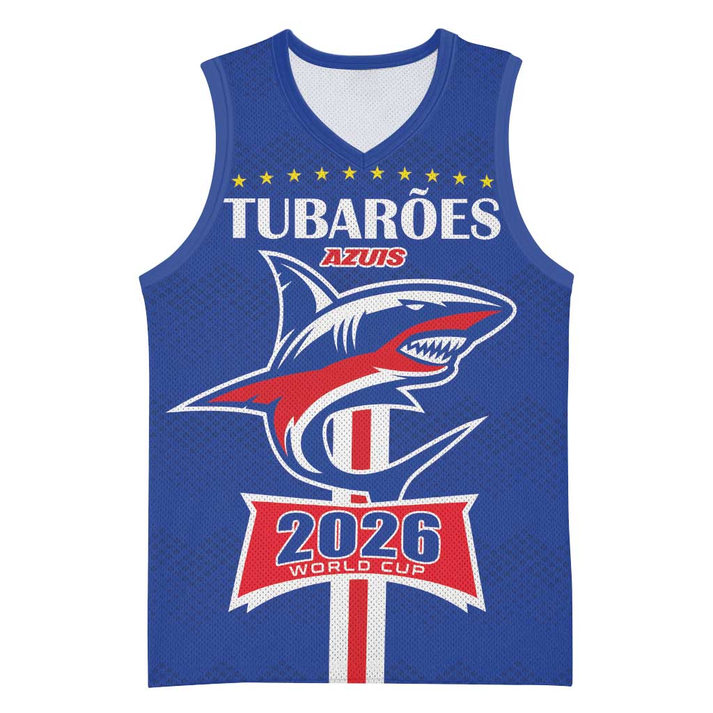 Custom Cape Verde 2026 Football Basketball Jersey Blue Sharks WC Debut - Wonder Print Shop