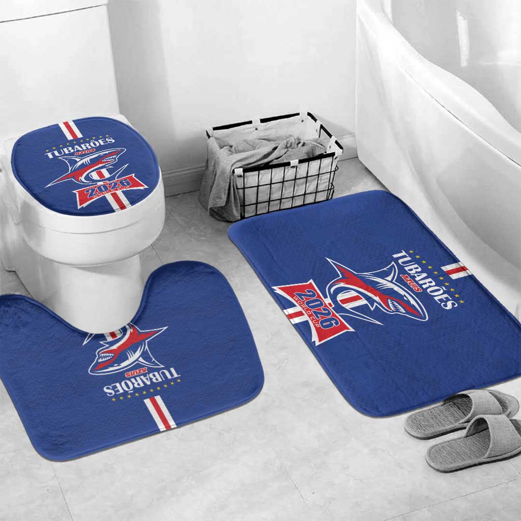 Cape Verde 2026 Football Bathroom Set Blue Sharks WC Debut - Wonder Print Shop