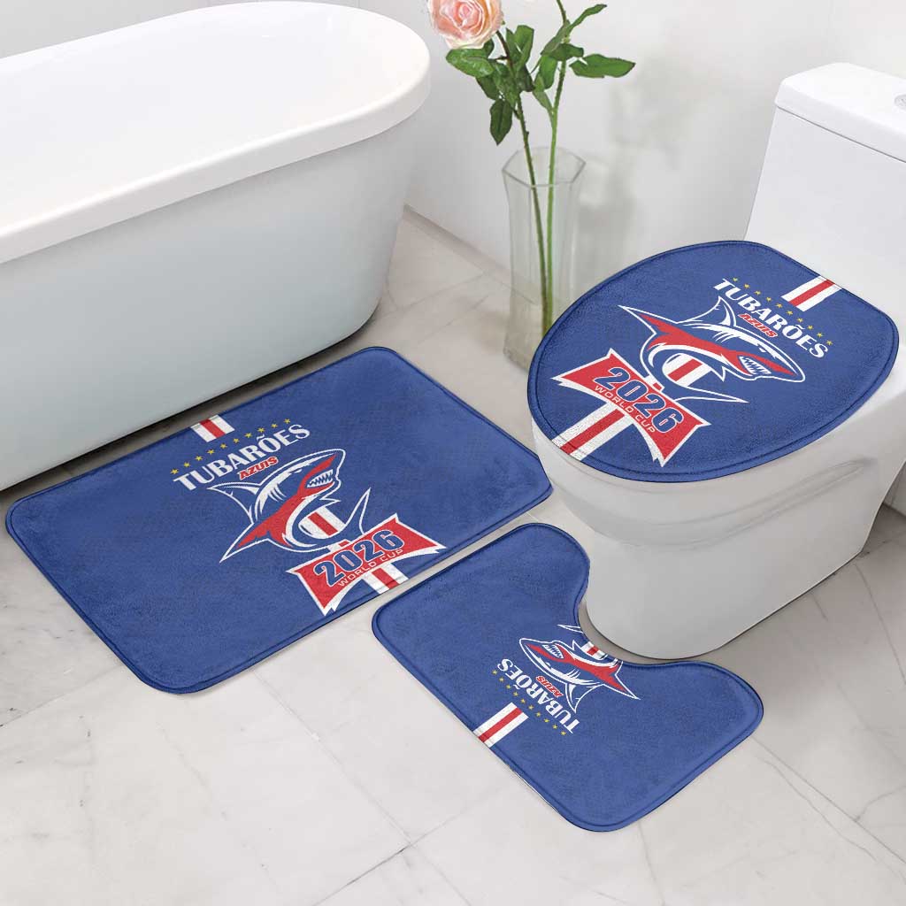 Cape Verde 2026 Football Bathroom Set Blue Sharks WC Debut - Wonder Print Shop