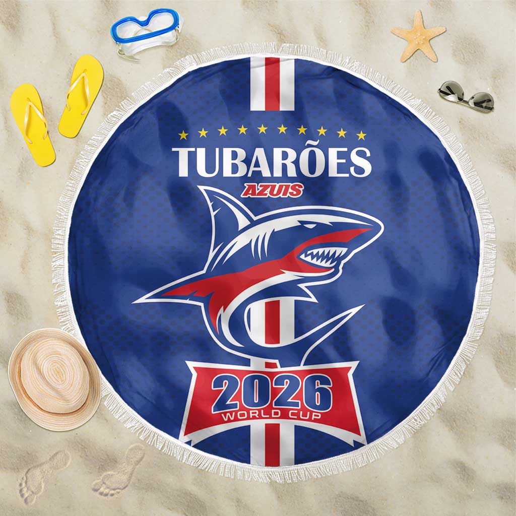 Cape Verde 2026 Football Beach Blanket Blue Sharks WC Debut - Wonder Print Shop