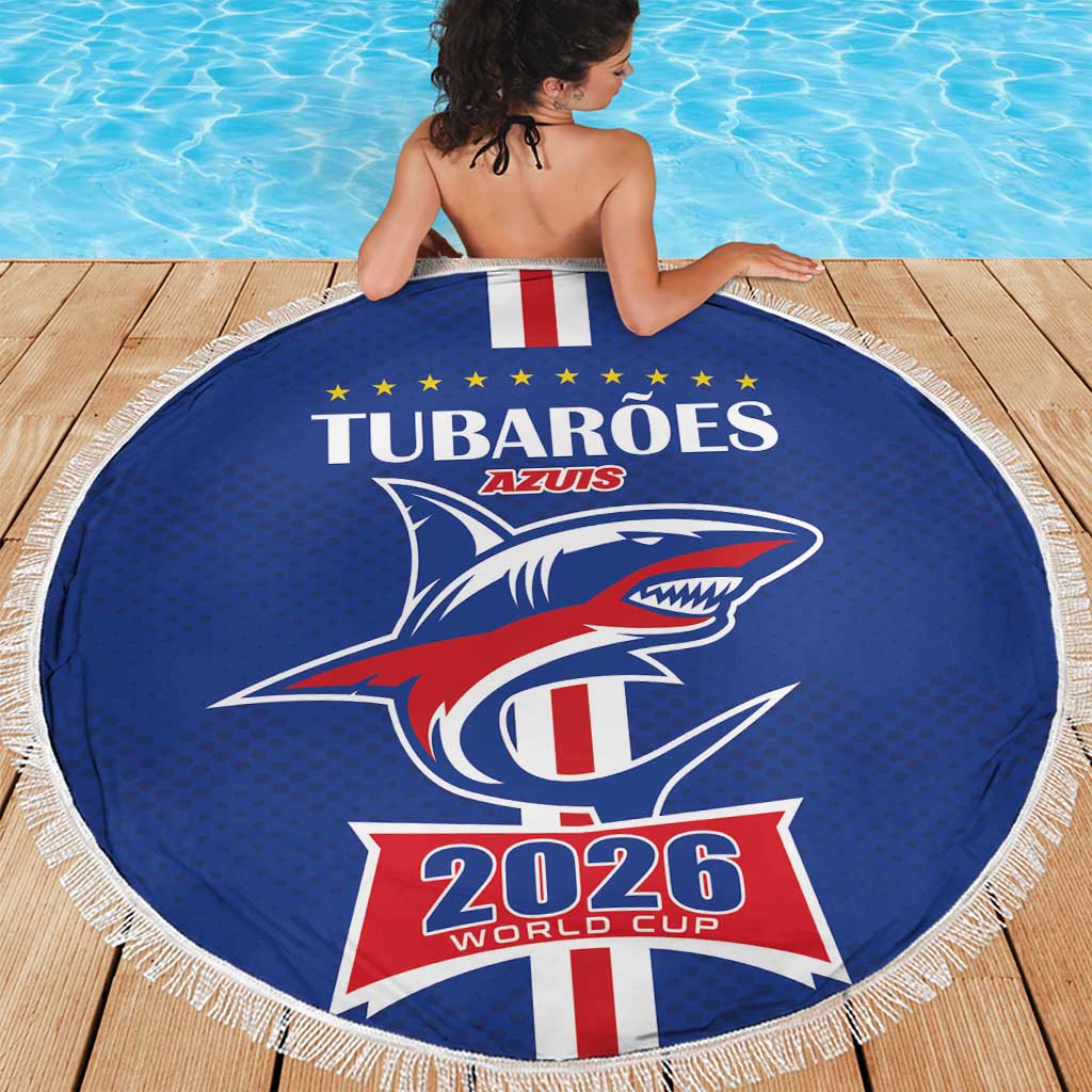 Cape Verde 2026 Football Beach Blanket Blue Sharks WC Debut - Wonder Print Shop