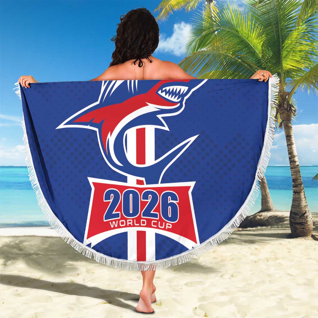 Cape Verde 2026 Football Beach Blanket Blue Sharks WC Debut - Wonder Print Shop