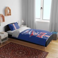 Cape Verde 2026 Football Bedding Set Blue Sharks WC Debut - Wonder Print Shop