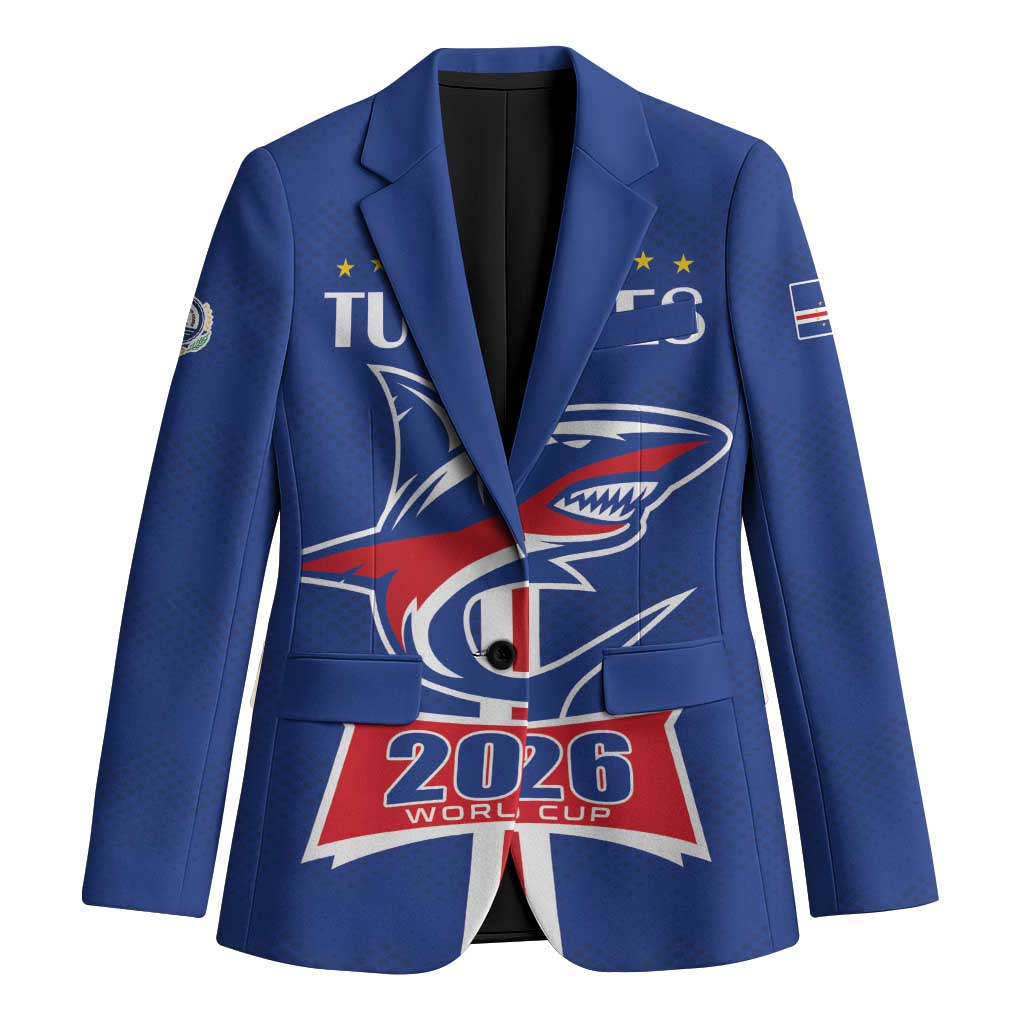 Custom Cape Verde 2026 Football Blazer Blue Sharks WC Debut - Wonder Print Shop