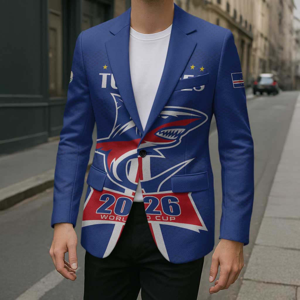 Custom Cape Verde 2026 Football Blazer Blue Sharks WC Debut - Wonder Print Shop