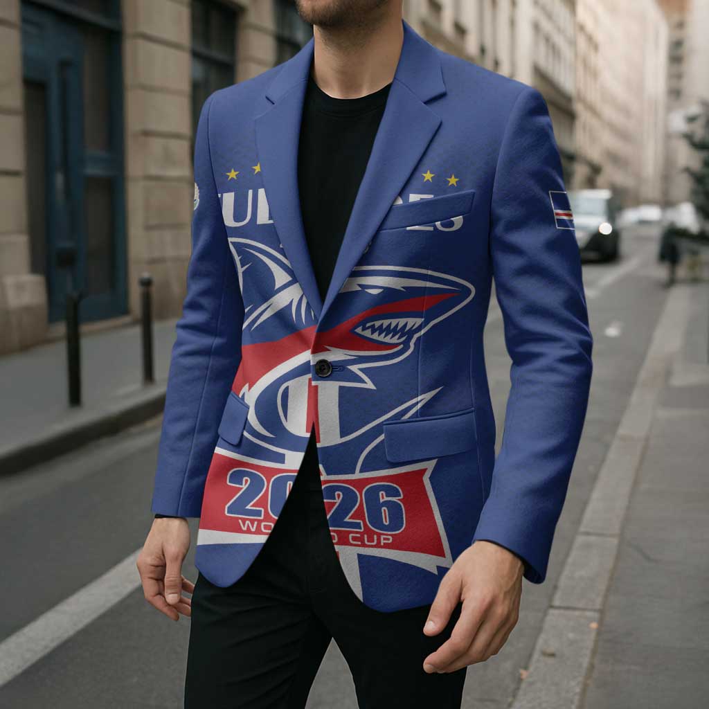 Custom Cape Verde 2026 Football Blazer Blue Sharks WC Debut - Wonder Print Shop
