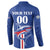 Custom Cape Verde 2026 Football Button Sweatshirt Blue Sharks WC Debut - Wonder Print Shop