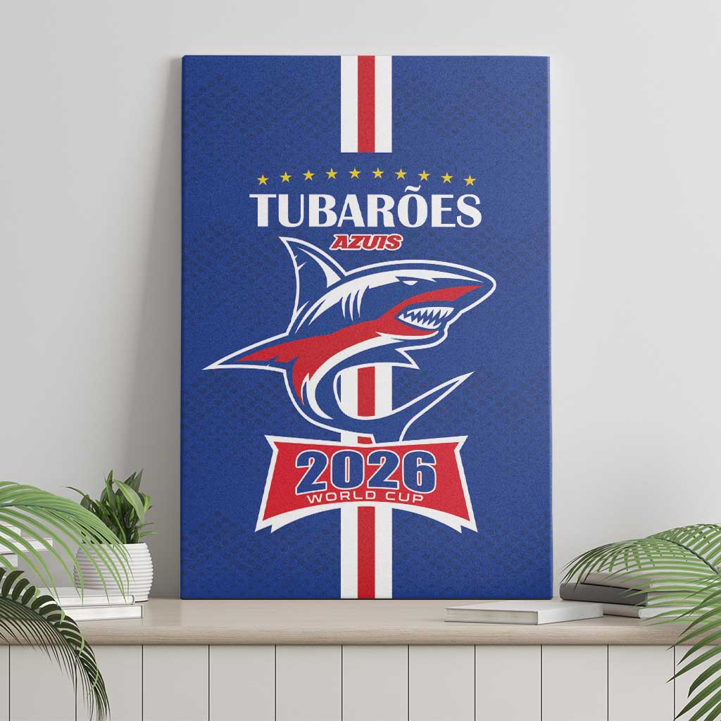 Cape Verde 2026 Football Canvas Wall Art Blue Sharks WC Debut - Wonder Print Shop