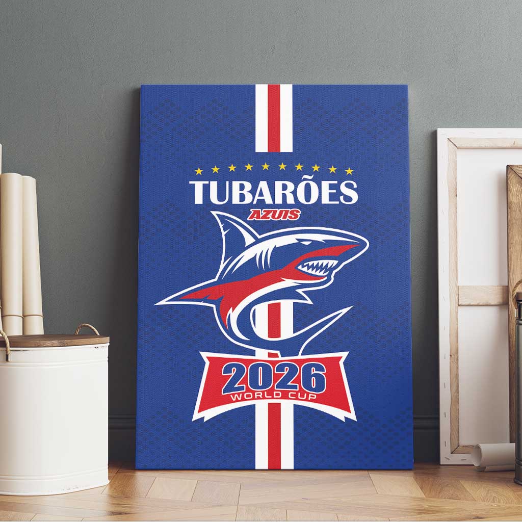 Cape Verde 2026 Football Canvas Wall Art Blue Sharks WC Debut - Wonder Print Shop
