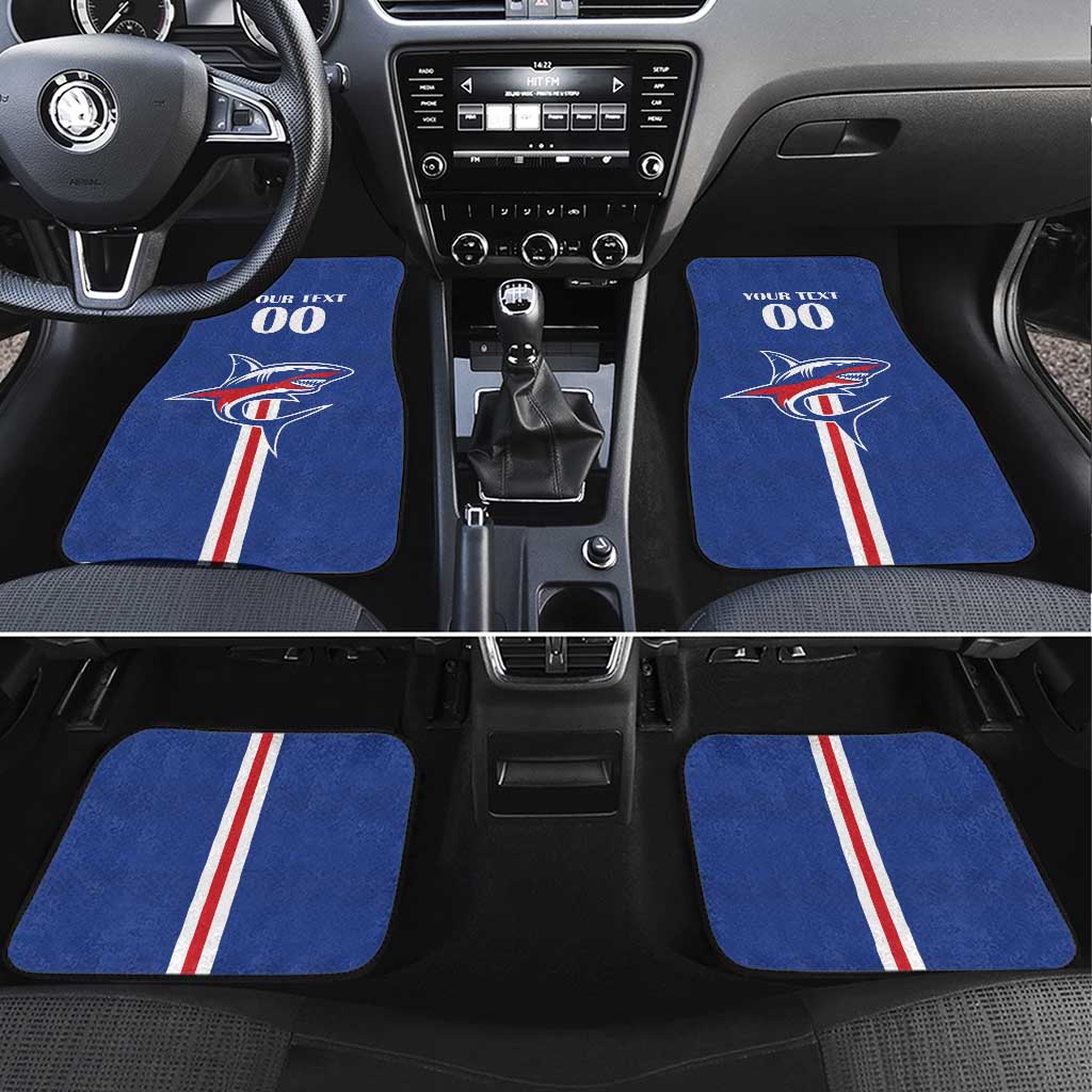 Custom Cape Verde 2026 Football Car Mats Blue Sharks WC Debut - Wonder Print Shop