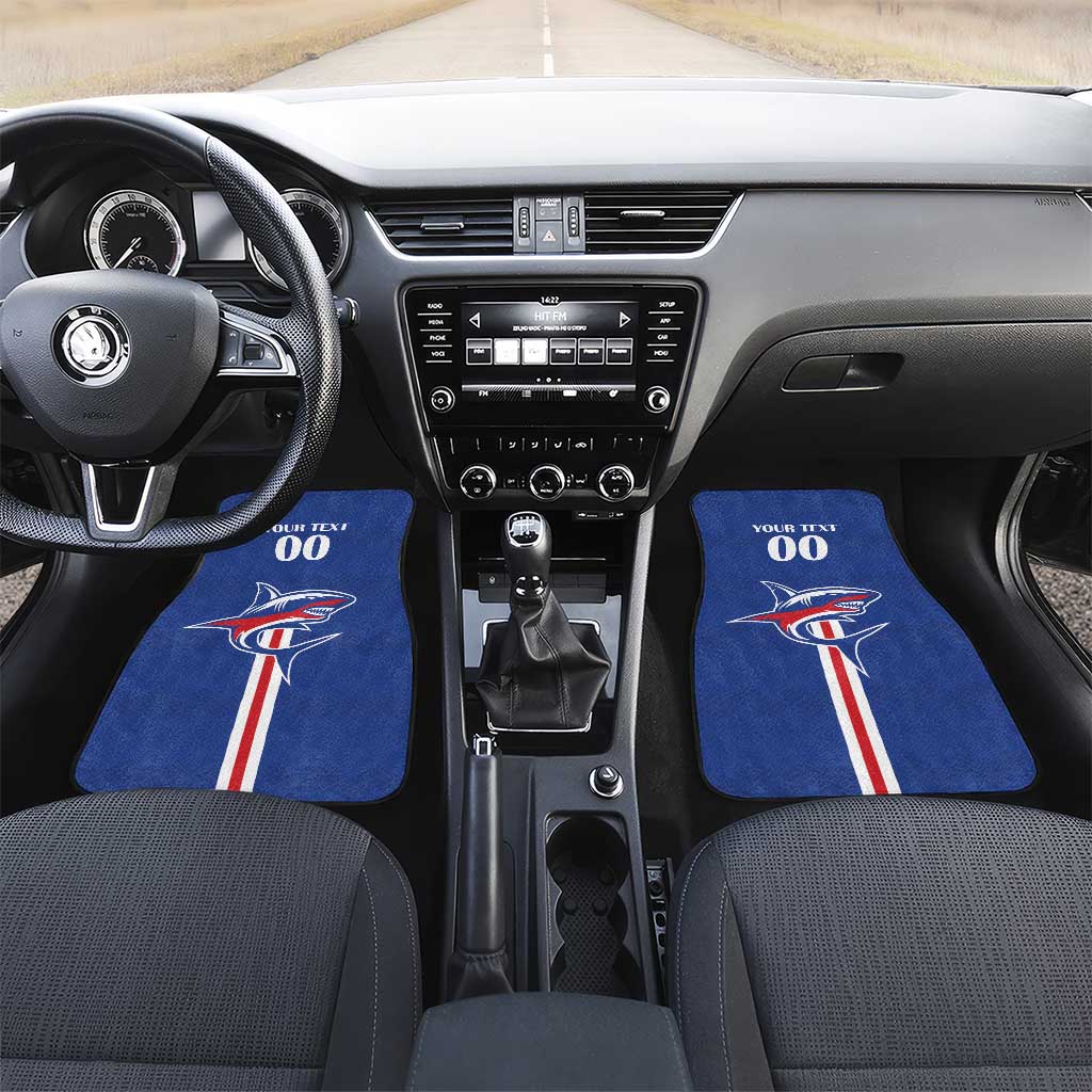 Custom Cape Verde 2026 Football Car Mats Blue Sharks WC Debut - Wonder Print Shop