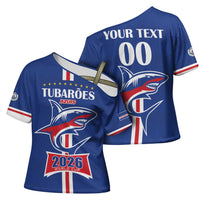 Custom Cape Verde 2026 Football Cross Shoulder Shirt Blue Sharks WC Debut - Wonder Print Shop