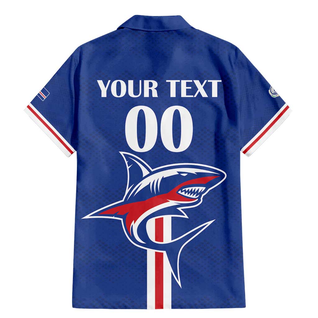 Custom Cape Verde 2026 Football Family Matching Mermaid Dress and Hawaiian Shirt Blue Sharks WC Debut - Wonder Print Shop