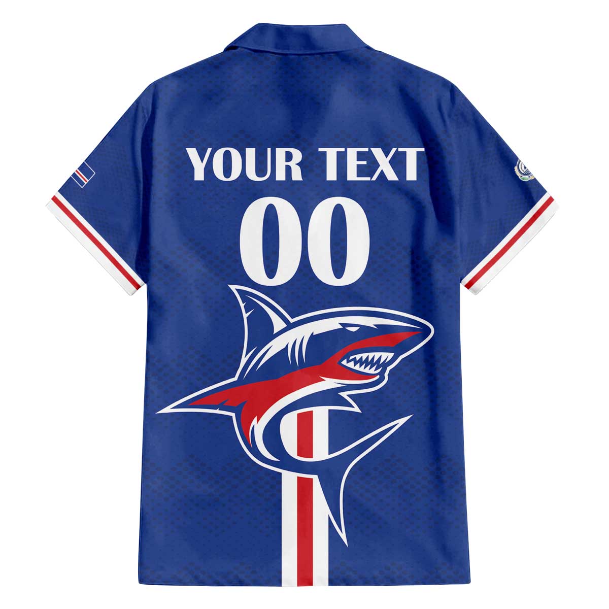 Custom Cape Verde 2026 Football Family Matching Off The Shoulder Long Sleeve Dress and Hawaiian Shirt Blue Sharks WC Debut - Wonder Print Shop